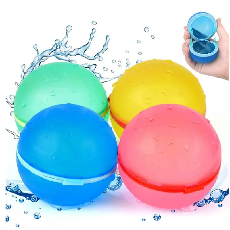 Balões de água magnéticos reutilizáveis, balão de água recarregável, preenchimento rápido, auto-vedação, bomba de água, bolas de respingo para crianças, piscina