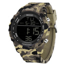 Relógio Digital Militar Camuflado Sanda: Estilo e Durabilidade à Prova d'Água
