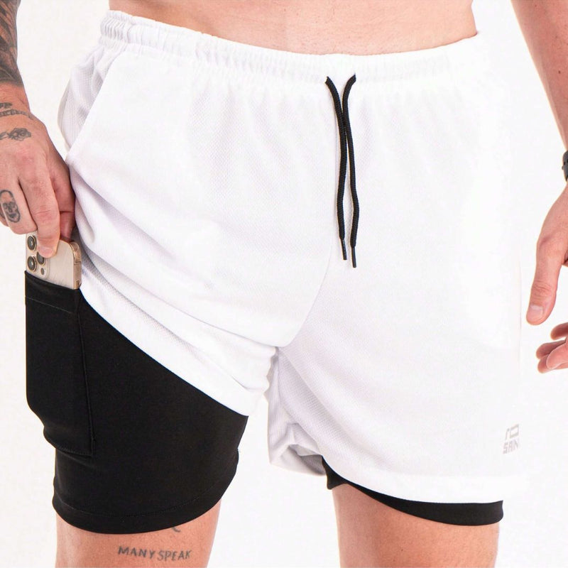 Short Academia Masculino 2 em 1 Dry Race