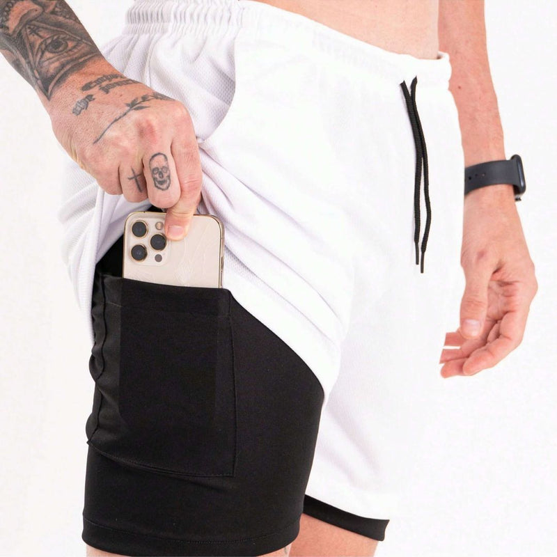 Short Academia Masculino 2 em 1 Dry Race