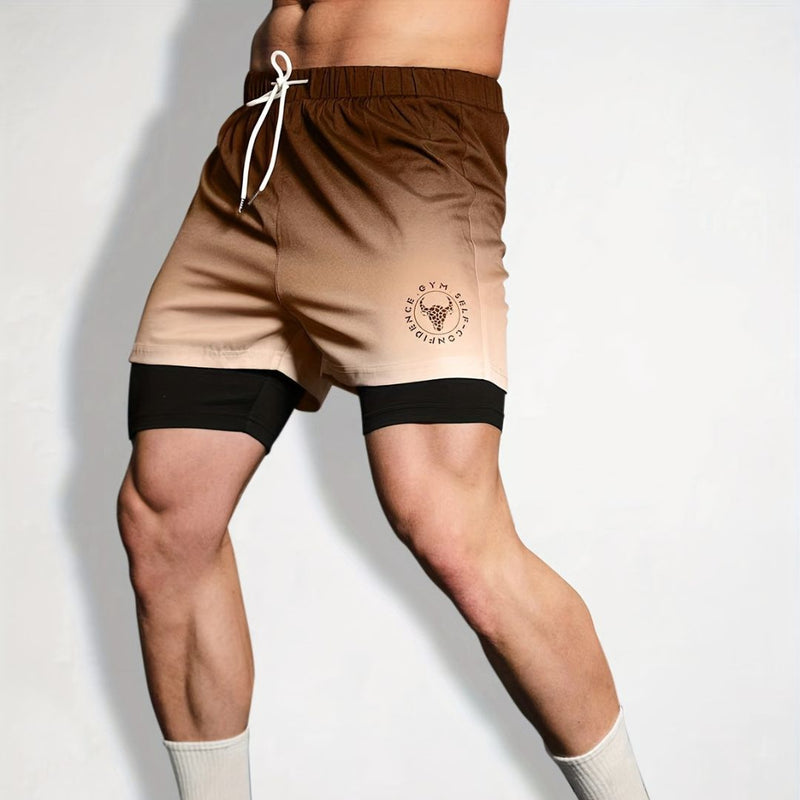 Short Academia Masculino 2 em 1 Liberty