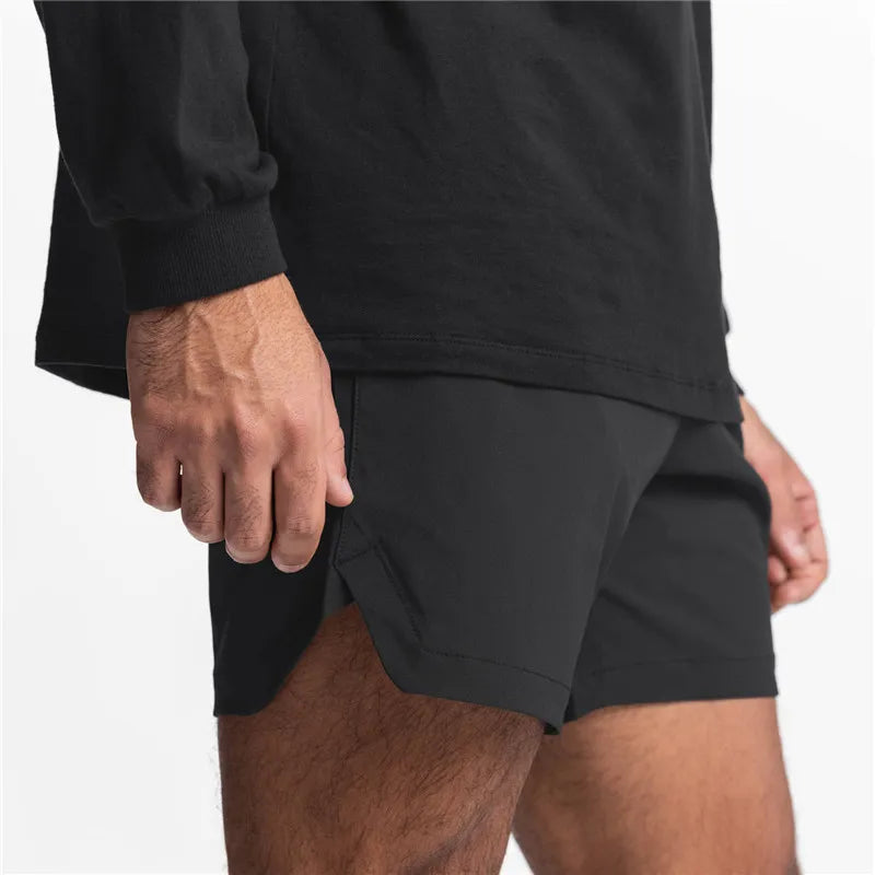 Short Masculino de Academia Preto