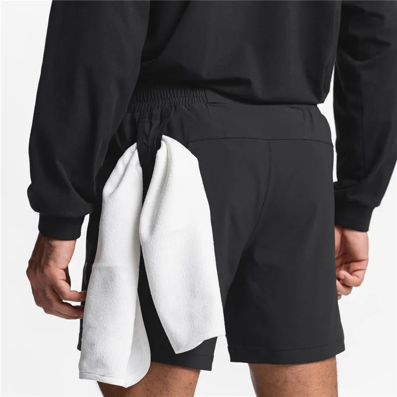 Short Masculino de Academia Preto