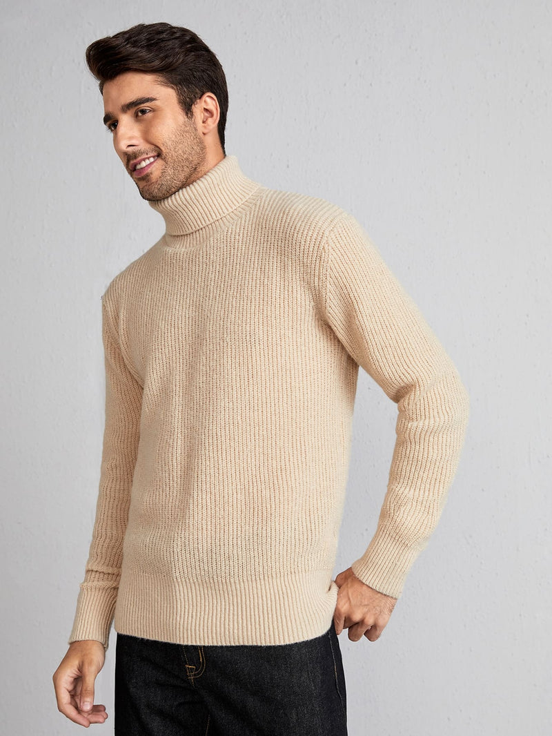 Suéter Masculino Caqui Simple Man