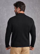 Suéter Masculino Gola Alta Preto Atlas