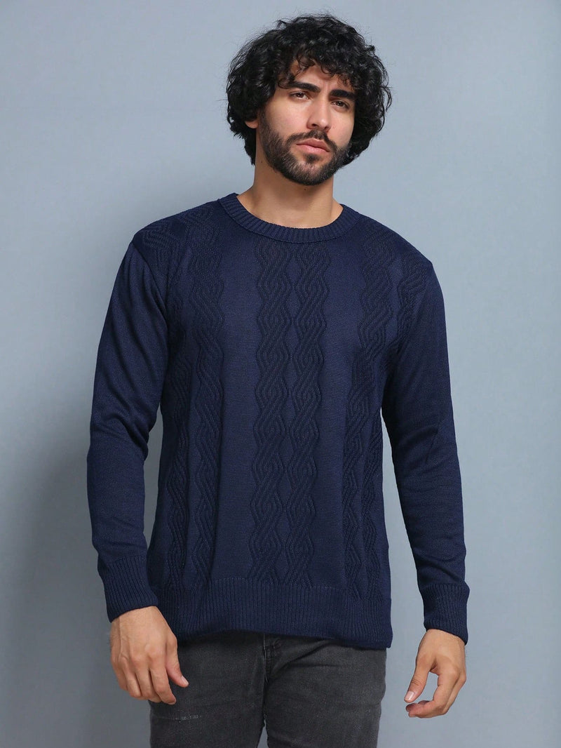 Suéter Masculino Tricot Azul Royal