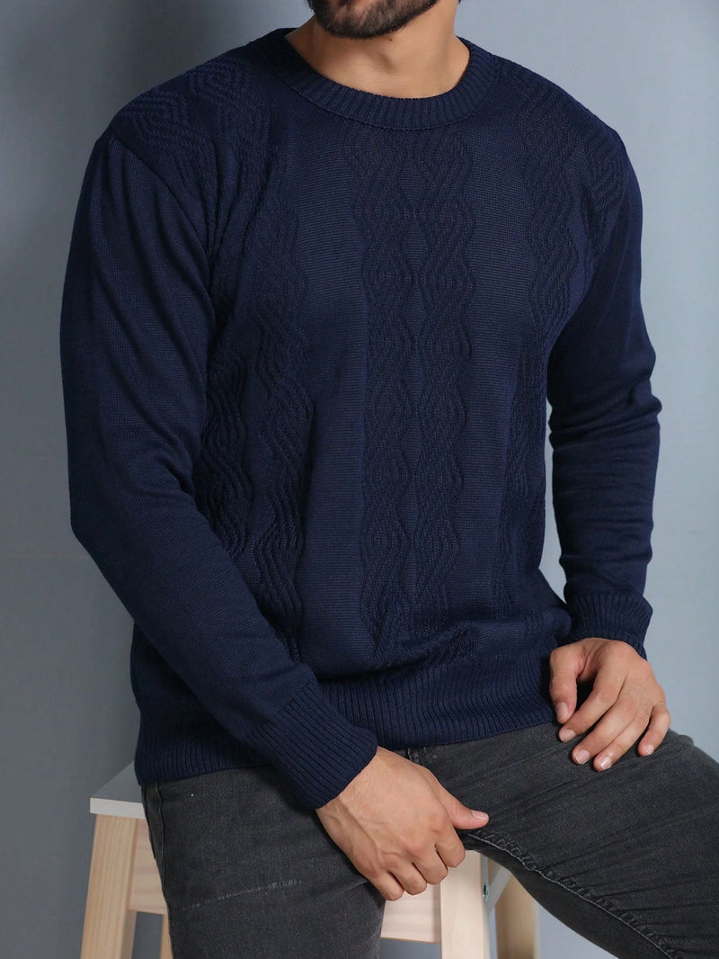 Suéter Masculino Tricot Azul Royal