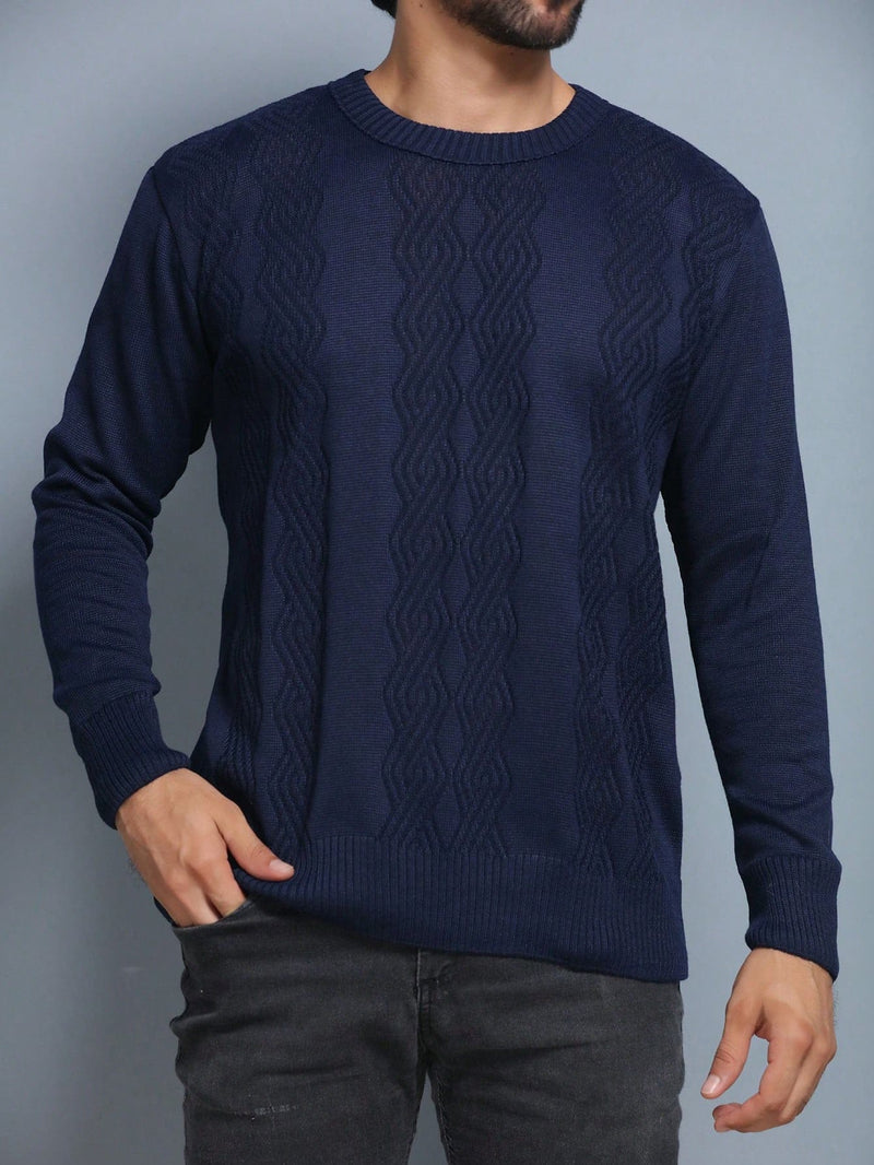 Suéter Masculino Tricot Azul Royal