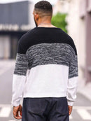 Suéter Masculino Preto Listrado Alfa