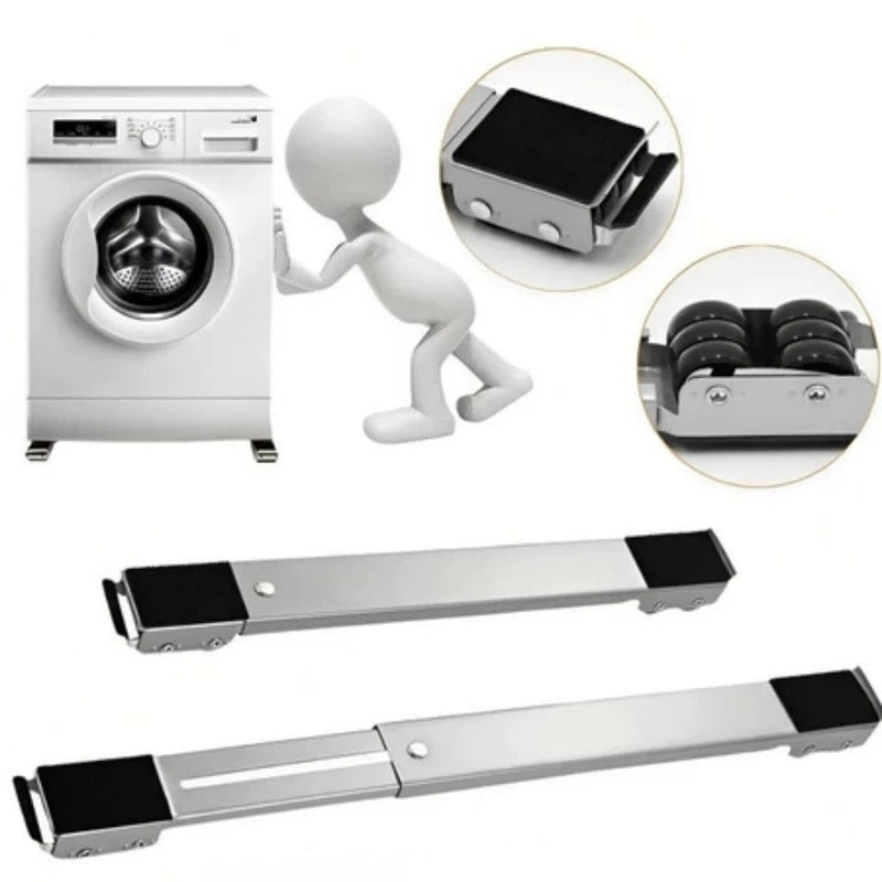 Base Móvel em Aço Inoxidável para Organizar Móveis Pesados com Facilidade