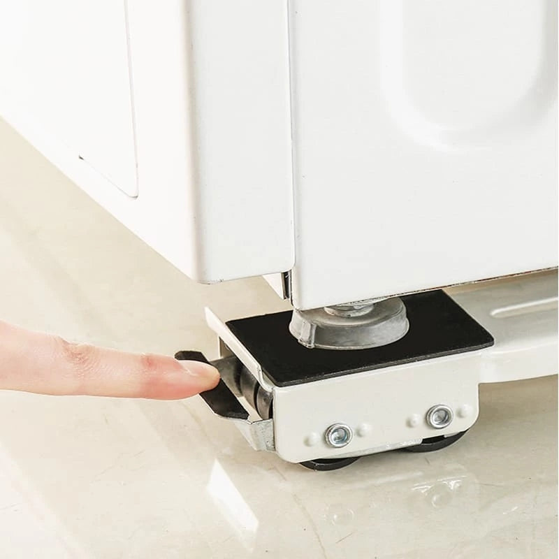 Base Móvel em Aço Inoxidável para Organizar Móveis Pesados com Facilidade