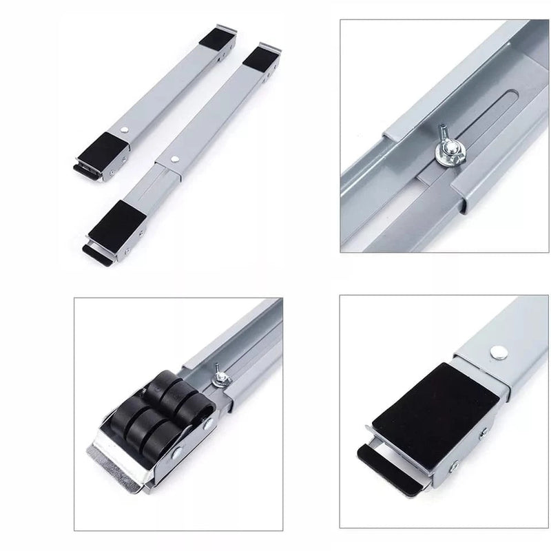 Base Móvel em Aço Inoxidável para Organizar Móveis Pesados com Facilidade