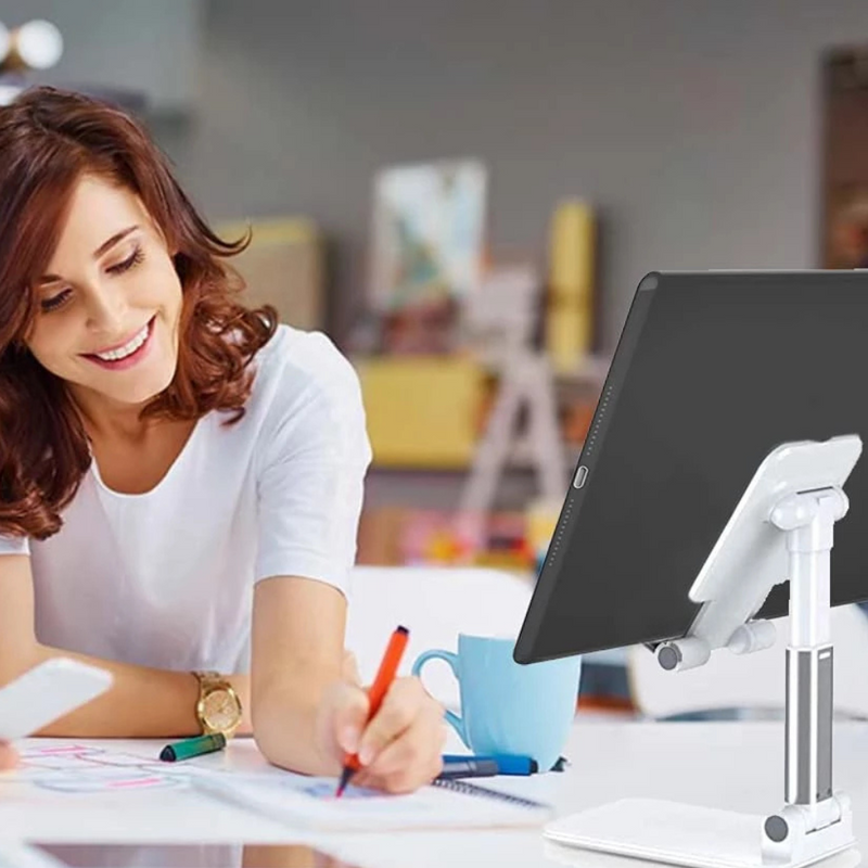 Suporte Ajustável para Celular e Tablet - Leve Conforto e Praticidade para Sua Rotina