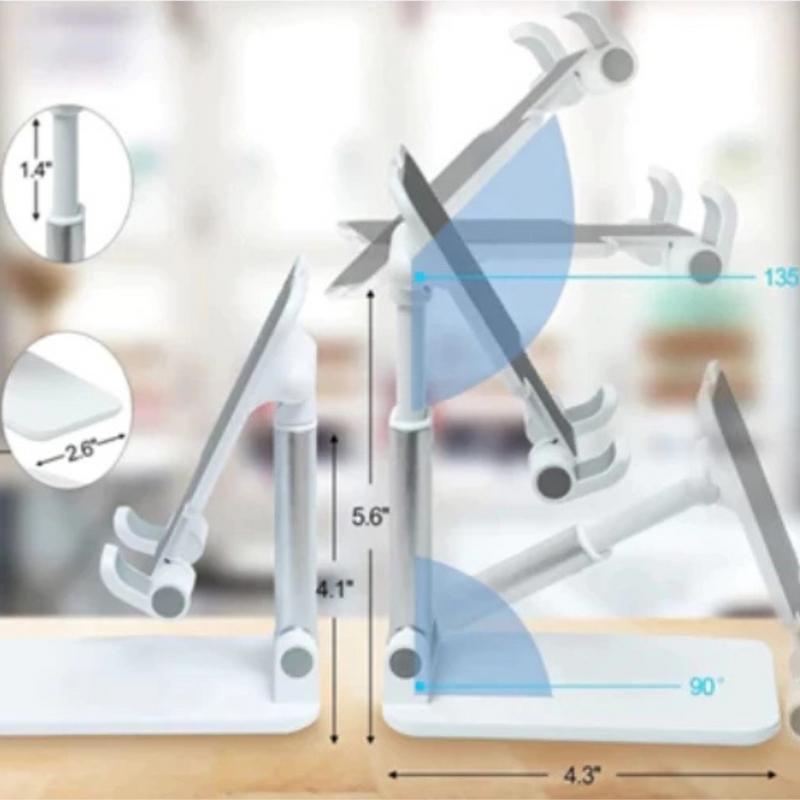 Suporte Ajustável para Celular e Tablet - Leve Conforto e Praticidade para Sua Rotina