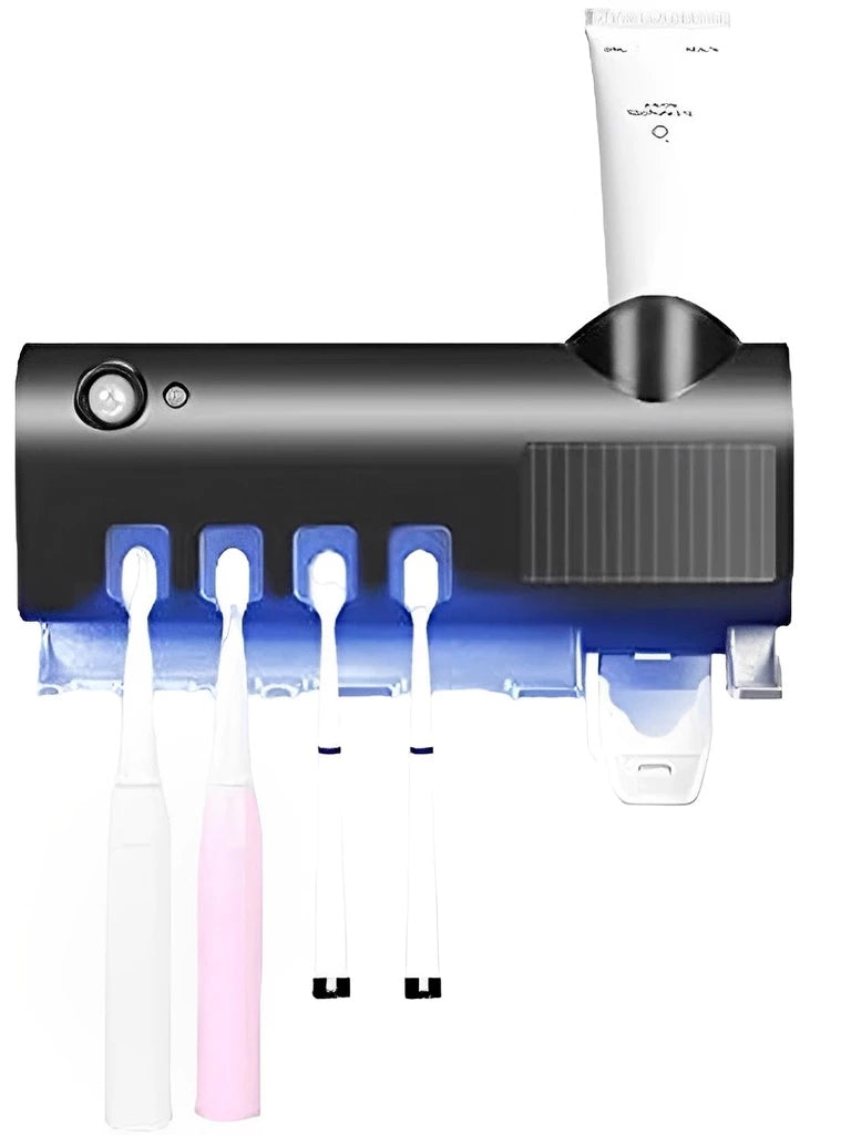 Suporte Antibacteriano para Escova de Dentes com Esterilização UV - Proteja Seu Sorriso