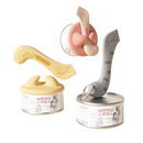 Espátula Prática e Tampa de Lata para Alimentação Úmida de Gatos