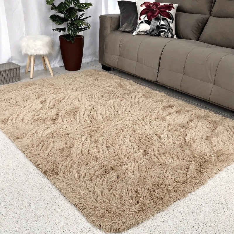 Tapete Felpudo Confortável de 4cm para Ambientes Aconchegantes