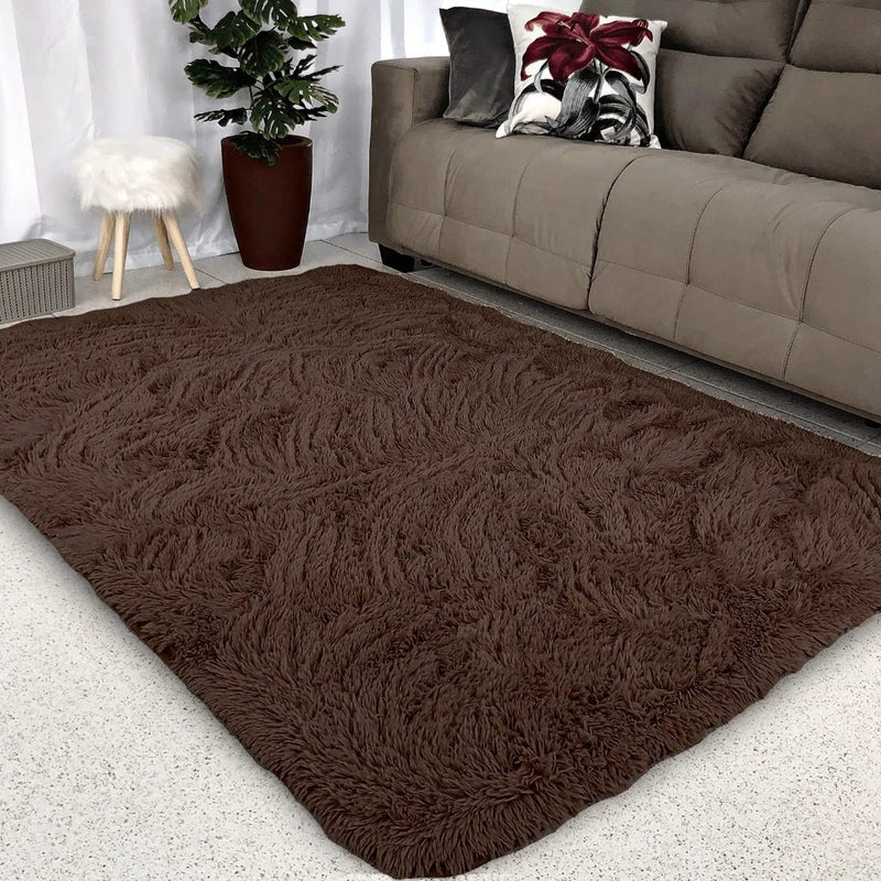 Tapete Felpudo Confortável de 4cm para Ambientes Aconchegantes