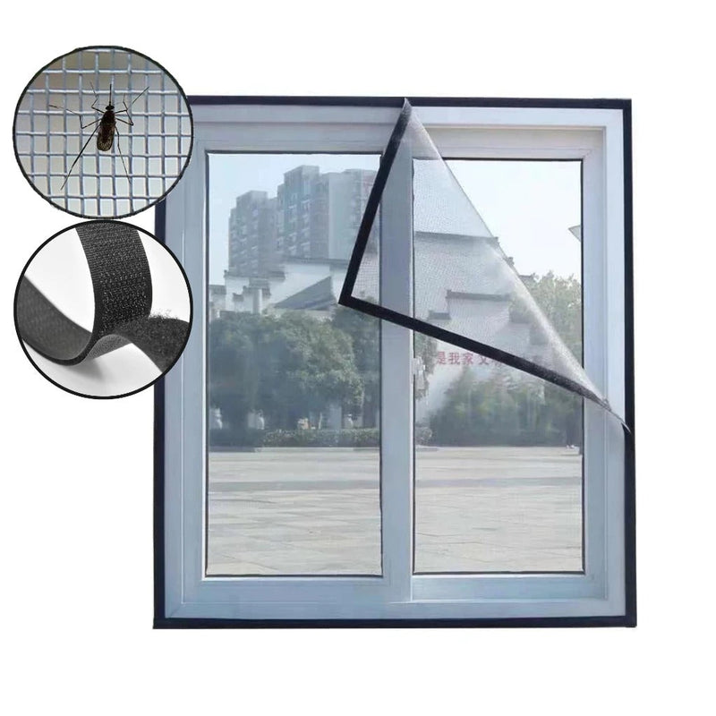 Proteção Confortável: Tela Mosquiteira com Velcro Removível para Janela - InsectGuard