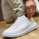 Tênis Branco Masculino Casual Sola Alta Viego