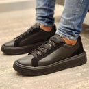 Tênis Preto Masculino Casual Sola Alta Kalvin