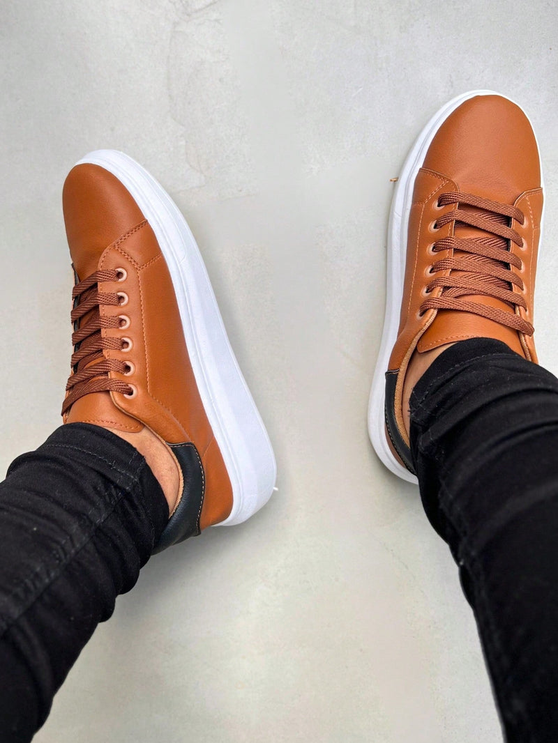 Tênis Masculino Casual Marrom Basic