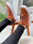 Tênis Masculino Casual Marrom Basic