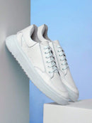 Tênis Branco Masculino Casual Sola Alta