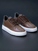 Tênis Masculino Casual Marrom Elegance