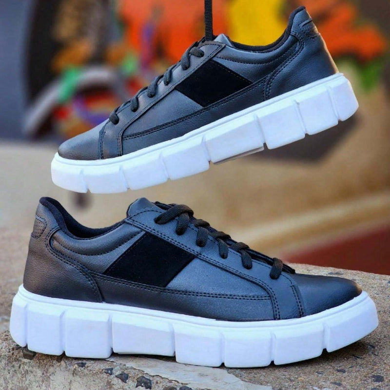 Tênis Masculino Tratorado Sola Alta Black