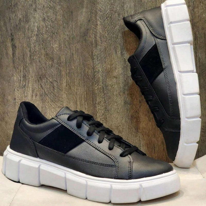 Tênis Masculino Tratorado Sola Alta Black