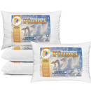 Travesseiro Antialérgico de Pluma de Ganso - Conforto e Maciez para Noites Tranquilas, Compre 2 e Leve 4