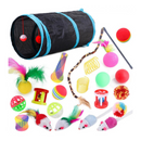 Túnel Interativo para Gatos com 22 Brincadeiras que Estimulam a Diversão