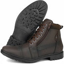 Bota Masculina Casual Cano Médio Café