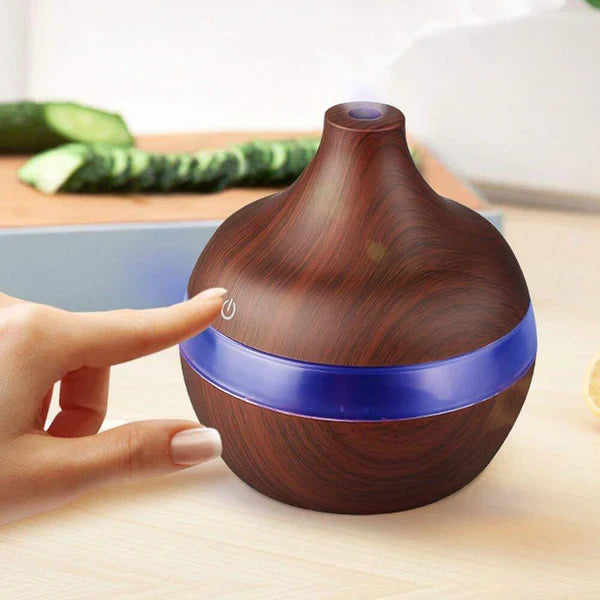 Umidificador e Aromatizador Ultrassônico USB com Luz LED para Conforto e Bem-Estar
