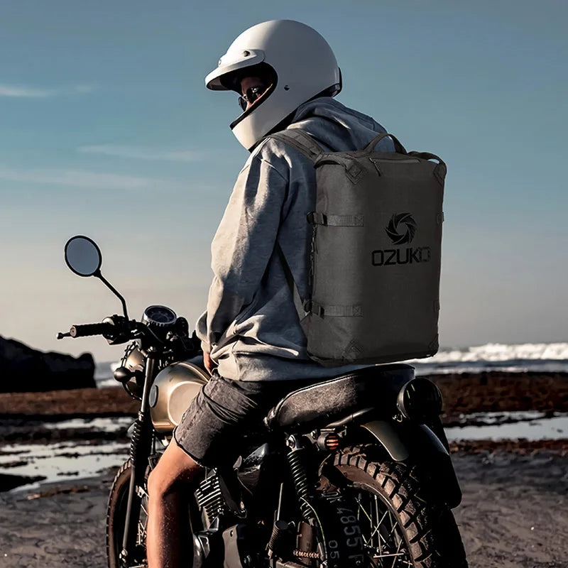 Mochila Para Motoqueiro Modelo Adventure