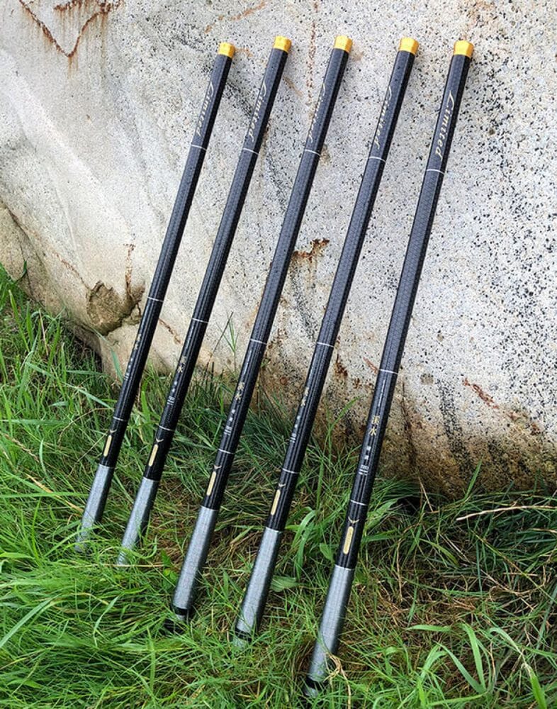 Vara de Pesca Telescópica em Fibra de Carbono Leve para Aventura com Conforto