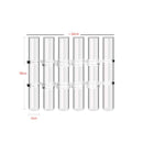 Vaso de Vidro Transparente Ajustável para Uma Decoração Elegante