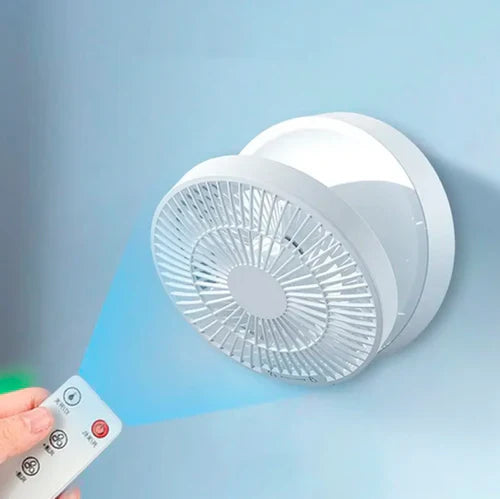Ventilador Recarregável Portátil com LED - Conforto e Frescor onde Quer que Vá