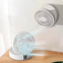 Ventilador Recarregável Portátil com LED - Conforto e Frescor onde Quer que Vá