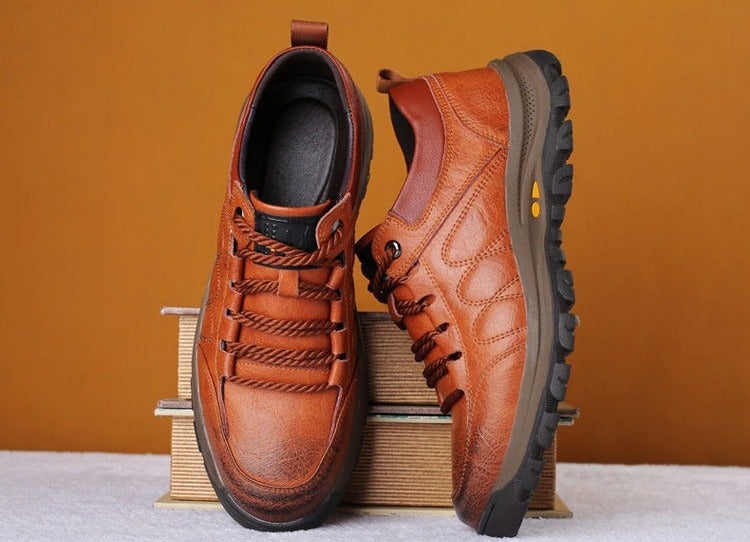 Sapato Masculino Comfortável em Couro Genuíno - Dominic