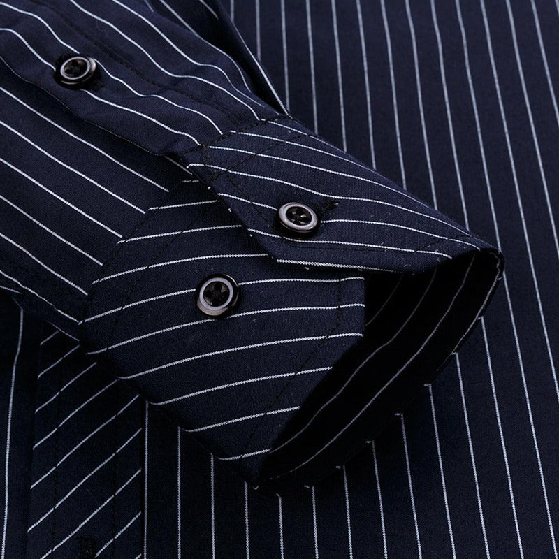 Camisa Xadrez Manga Longa Masculina Navy