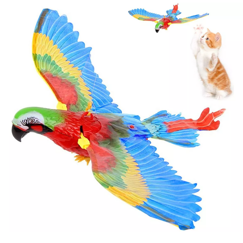 Brinquedo Elétrico Interativo de Pássaro Voador para Gatos - Diversão e Estímulo em Cada Voo