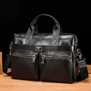 Maleta de Couro Genuíno BullCaptain - Estilo e Praticidade para a Sua Rotina