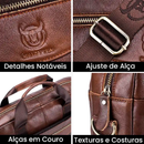 Maleta de Couro Genuíno - Estilo e Praticidade Para Sua Rotina