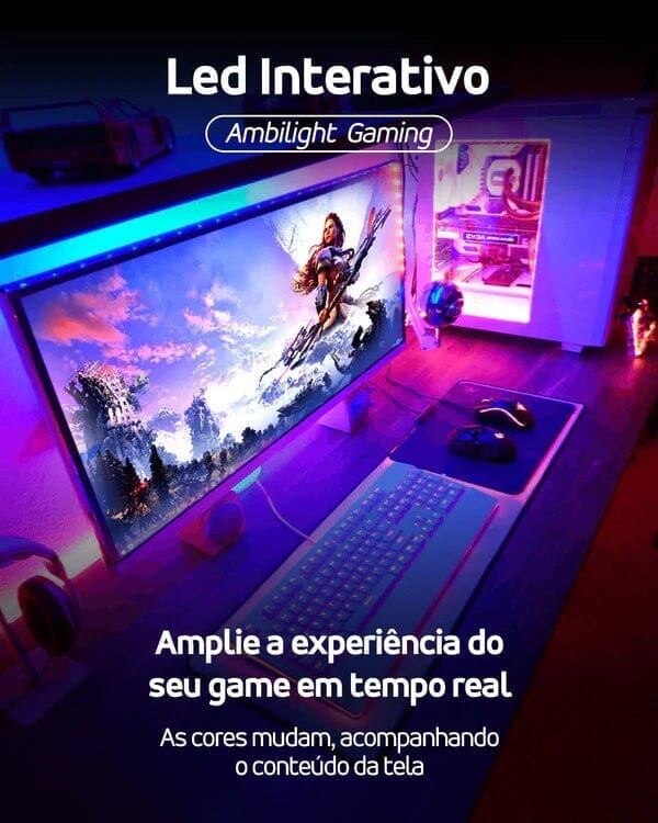 Ambilight Led Interativo Tv Gamer