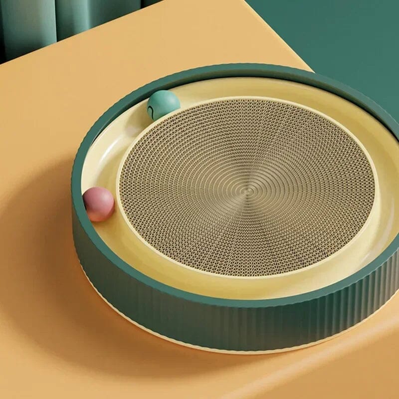 Arranhador Interativo para Gatos com Bolinhas Giratórias - Proteção e Diversão para Seu Lar | MadruPet