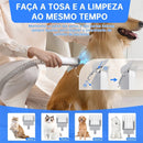 Aspirador 7 em 1 para Pets: Tosa, Escova e Eliminação Eficaz de Pelos