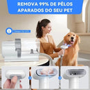 Aspirador 7 em 1 para Pets: Tosa, Escova e Eliminação Eficaz de Pelos