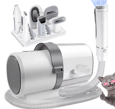 Aspirador 7 em 1 para Pets: Tosa, Escova e Eliminação Eficaz de Pelos